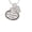 B, variant on Keep Calm Grandma is Here - K - Crystal Initial Sophia Necklace, 18"+1"
