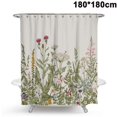 thumbnail image 1 of Cortinas de ducha antibacterianas a prueba de moho, tela de poliéster para cortina de baño lavable con 12 anillos para cortina de ducha 180cm 180cm, 1 of 5