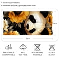 thumbnail image 2 of Panda Sunflower Breathable Chiffon Yarn Hair Scarf | Translucent Silk Scarf 180x73 in, 2 of 6