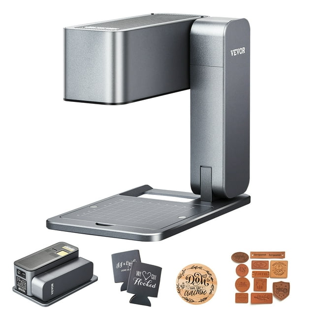 VEVOR Graveur Laser Portable 600 mm/s 5 W Haute Vitesse à Main Machine de Gravure Bricolage