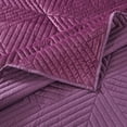 thumbnail image 3 of Rio 60 Inch Quilted Throw Blanket, Diamond Stitching, Purple Dutch Velvet, 3 of 5