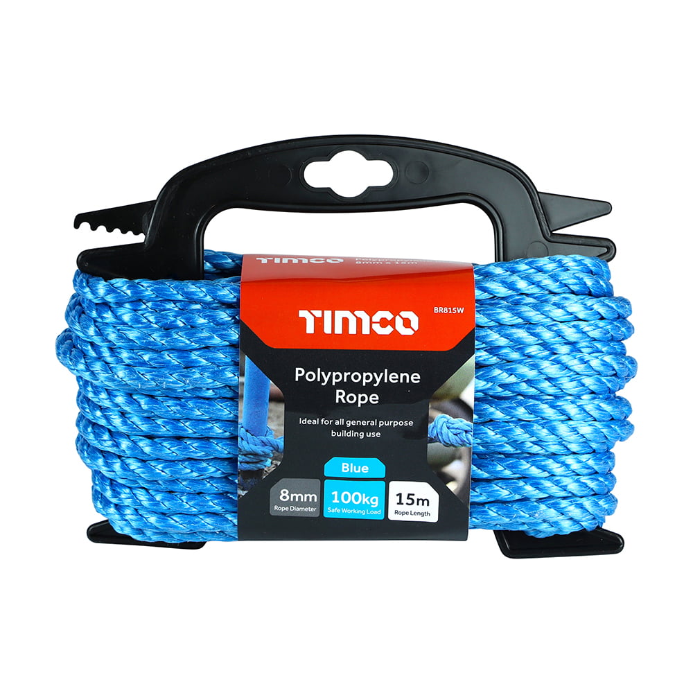 Chain Products 8mm x 30m Blue Stranded Polypropylene Rope
