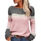 thumbnail image 1 of Suéter de Mujer Gibobby Top de ganchillo Floral elegante cuello redondo Rosa L, 1 of 2