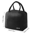 thumbnail image 4 of Lunch Bag for Women & Men Adult Insulated Lunch Box, Small Leakproof Cooler Food Lunch Containers Reusable High Capacity Lunch Tote Bags for Work, Travel, Outdoor(Black), 4 of 4