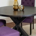 thumbnail image 5 of 5-Piece Dining Set for 4 Person, Cross-Buck Dining Table with 4 Stylish Armless Chairs, Modern Furniture Dining Table Set for Living Room Dining Room, 5 of 7
