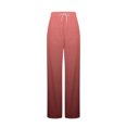 thumbnail image 5 of fatyb Women's Casual Pants Drawstring Wide Leg Pants Womens Elastic High Waist Lounge Pants with Pockets, 5 of 5