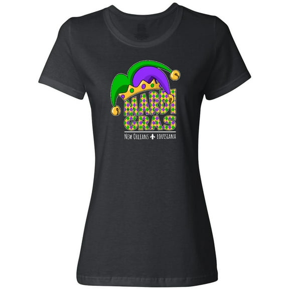 Inktastic Mardi Gras New Orleans Louisiana Jester Hat Women's T-Shirt