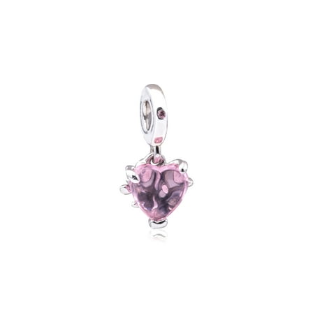 Pandora Pink Family Tree & Heart Dangle Charm