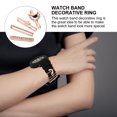 thumbnail image 3 of BESTYASH 4Ud Anillos Decorativos Dorados Para Correa Smartwatch Con Detalles Exquisitos, 3 of 8