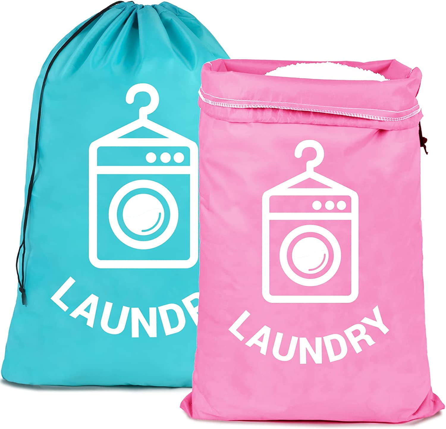 2 Pack Extra Large Travel Laundry Bags, Heavy Duty Camp Laundry