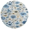 thumbnail image 3 of Floral Colorful Flower Round Rugs -Washable Non-Slip Small Round Area Rug Throw Soft Circle Rugs for Bedroom, Modern Print Indoor Carpet for Entryway Sofa Living Room, 3 of 6