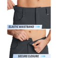 thumbnail image 4 of TACVASEN Mens Quick Dry Water Resistant Outdoor Golf Hiking Shorts Lightweight Breathable Strech Ripstop Cargo Work Shorts with Multi-Pockets, Dark Gray, 34, 4 of 7