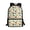 Cartoon Dinosaur Pattern, variant on Dinosaur Skeleton & Fossil Footprint Pattern Travel Bag, Personalized Backpack 17 Inch Large Capacity School Backpack for Night Out Daily Use
