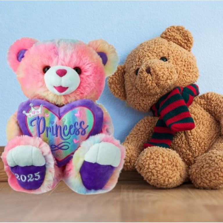 Valentine's Day Sweetheart Bear Rainbow with Purple “Princess