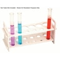 thumbnail image 3 of 12 Hole Test Tube Stand - Holds (6) 30 mm Diameter and (6) 15 mm Diamater Test-Tubes, Stand is Made of Polythene - Eisco Labs, 3 of 3