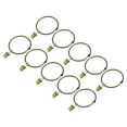thumbnail image 1 of Unique Bargains Curtain Rings with Clips, 14pack Drapery Curtain Clip Rings, 2 Inch Curtain Clip Rings Hooks (Bronze), 1 of 5