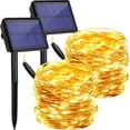thumbnail image 1 of Guirnalda De Luces Solares Para Exteriores, Impermeable, Paquete De 2 Cada 72 Pies, 200 Ledes, Luces De Hadas Con Energía Solar Jormftte WRMH-404, 1 of 6
