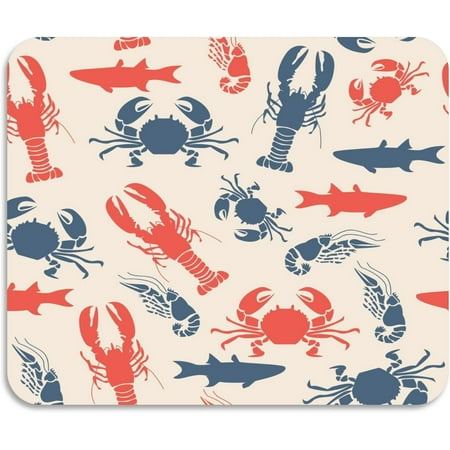 

Dish Drying Mat Retro Crab Lobster 18x16inch Absorbent Coffee Mat Non-slip Rubber Backed Easy Clean Hide Stain Sea Animal Kitchen Pad for Coffee Bar Sink Kitchen Counter