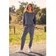 thumbnail image 3 of Conjunto Deportivo PRETTYGARDEN Mujer 2 Piezas Canalé Gris Azul Talle S, 3 of 8