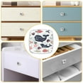 thumbnail image 5 of 4 Pieces Set Drawer Pulls Handle Square Wardrobe Cabinet Knobs with Stainless Steel Screws Furniture Kitchen Decor, 5 of 5