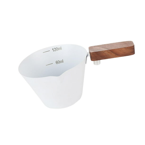 Taza de espresso con asa Taza de café Accesorios para espresso Taza medidora Vertedor blanco