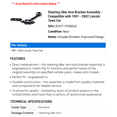 thumbnail image 2 of Steering Idler Arm Bracket Assembly - Compatible with 1981 - 2002 Lincoln Town Car 1982 1983 1984 1985 1986 1987 1988 1989 1990 1991 1992 1993 1994 1995 1996 1997 1998 1999 2000 2001, 2 of 2