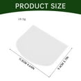 thumbnail image 4 of Huayishang Cooking Utensils Plastic D Shaped Flour Bread Cake Dough Scraper Cutter Clear White 2Pcs, Kitchen Essentials Clearance Sale White, 4 of 5