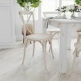 thumbnail image 3 of Merrick Lane 46" x 30" Rectangular Antique Rustic White Solid Pine Farm Dining Table, 3 of 15
