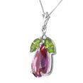 thumbnail image 2 of Galaxy Gold 14K Solid Gold Natural Amethyst Pendant Necklace for Women - White Gold Fine Jewelry, 2 of 2