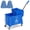 Blue-22 Quart, variant on 22 Quart Yellow Compact Mop Bucket with Side Press Wringer and Wheels