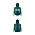thumbnail image 2 of Sonducket Chaqueta de ciclismo abrigo con capucha para correr rompevientos chaleco reflectante a prueba de viento impermeable mujer manga larga Azul oscuro 3XL/EUR 2XL 2Conjunto, 2 of 6