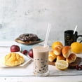 thumbnail image 3 of 100 PCS Clear Plastic Boba Straws Individually Wrapped, 0.43 inch Extra Wide Disposable Smoothie Straws for Bubble Tea, Popping Pearls -Long 9.45 inch, 3 of 6