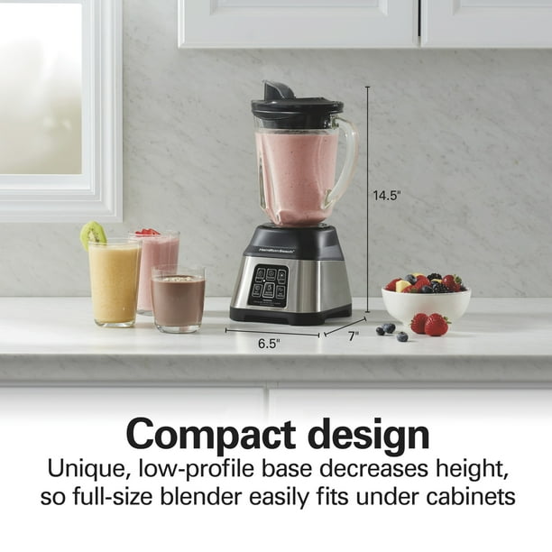 Hamilton Beach Smoothie Smart Electronic Blender, 48 oz. Glass Jar