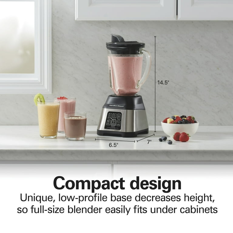 Hamilton Beach Smoothie Smart Electronic Blender, 48 oz. Glass Jar