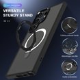 thumbnail image 6 of For Samsung Galaxy S25 Ultra Case, Compatible with Magsafe 360 Rotating Kickstand Shockproof Bumper Matte Design Back Cover Case for Samsung Galaxy S25 Ultra, Black, 6 of 6