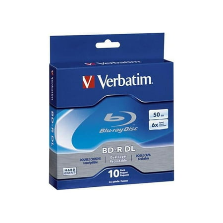 UPC: 0023942973355 | Verbatim 50GB 6X BD-R DL 10 Packs Spindle Disc Model 97335