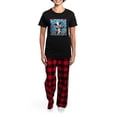 thumbnail image 4 of CafePress - Adorable Cow Has Hearts Pajamas - Women's Short Sleeve Print T-Shirt and Pants Dark Cotton Pajama Set, 4 of 7