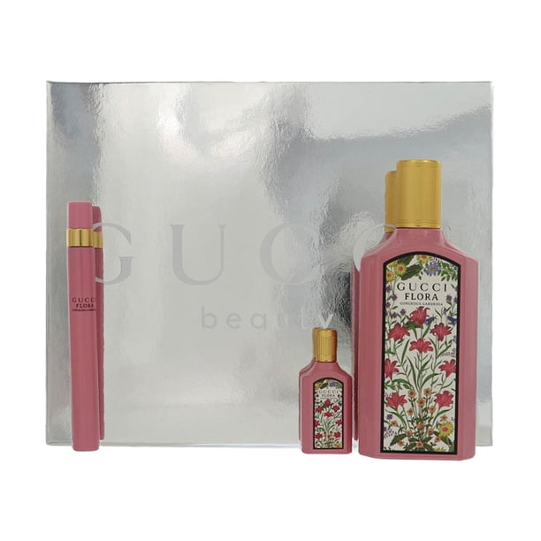 Gucci Flora Gorgeous Gardenia Mini Perfume, 3 Piece Floral Gift