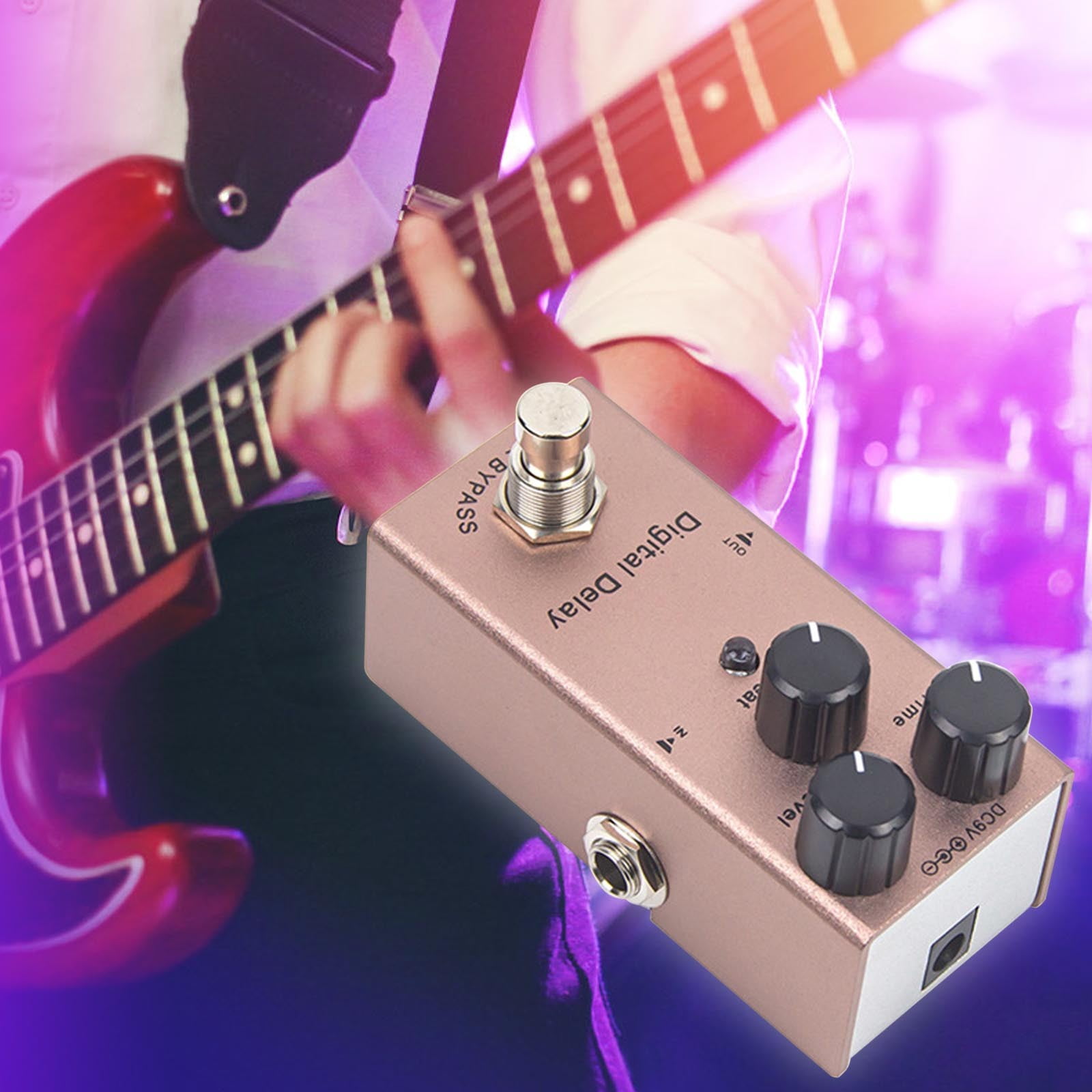 3 Packs Guitar Effects Pedal Metal Distortion Overdrive with Reverb Chorus Sound for Electric Guitar Professional Stage Performance Compact Stompbox Multi Effects Processor