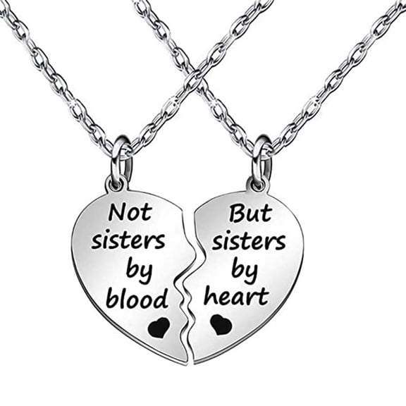 DESIGNICE 2026 New Bff Necklace for 2,Heart-Shaped Friendship Necklace for Women,Thoughtful Gifts for Friends Women,Meaningful Pendant Necklace for Women