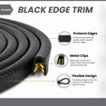 thumbnail image 2 of Sello de goma para bordes, negro, grande, 6 mm x 3,05 m, para coche y barco, 2 of 4