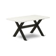 thumbnail image 3 of East West Furniture X626Ga650-7 - 7-Piece Modern Dining Table Set - 6 Kitchen Parson Chairs and a Rectangular a Rectangular Table Solid Wood Frame, 3 of 3
