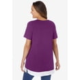 thumbnail image 2 of Woman Within Plus Size Layered-Look Tunic, 2 of 6