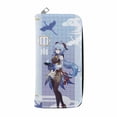 thumbnail image 1 of Cartera Genshin Impact Ganyu con personajes de anime, delgada y plegable, 1 of 2