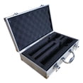 thumbnail image 2 of Blinkol Cordless Microphone Case Dustproof Sturdy Gear Transportation Instrument Box Silver, 2 of 9