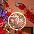 thumbnail image 1 of 2024 Feliz Navidad LED decoración luz reno Santa muñeco de nieve decoración navideña luz para interior y exterior, 1 of 4
