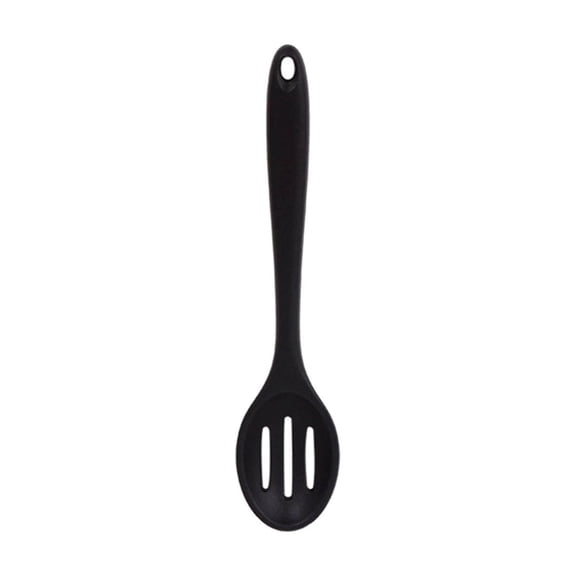 Sktrjpolfis Slotted Nonstick Mixing Serving Stir Strain Silicone Cooking Spoons