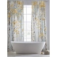 thumbnail image 5 of Yellow Grey Forest Sheer Curtains 96 Inch Length 2 Panels Set for Living Room/Bedroom, Grey Modern Art Oil Painting Semi Curtain Sheers Drapes Rod Pocket Curtains Window Treatment Set 52''x96''x2, 5 of 7