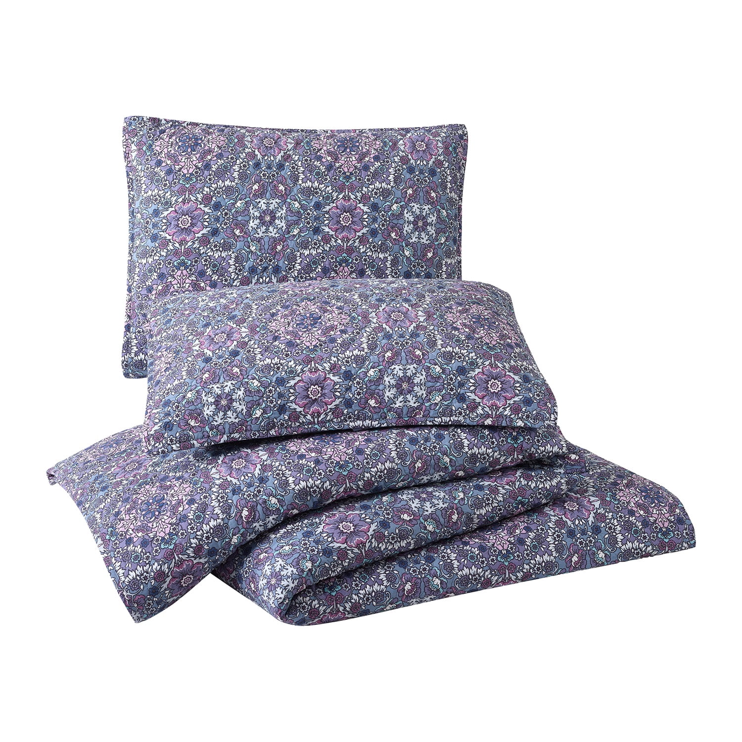 Modern Heirloom Lavender Floral 2-Piece Quilt Set, T/TXL
