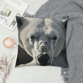 thumbnail image 2 of Ollo0ord Throw Pillow Cover Square Decorative Pillowcase Cool Animal White Double-Sided Print Cushion Covers for Couch Bed Sofa Living Room White, 2 of 5
